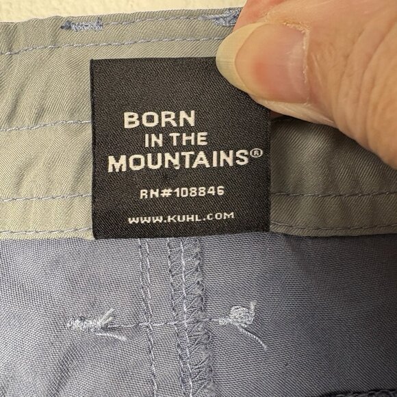 Kuhl Pants Womens 8 Gray Mid Rise Born In The Mountains Hiking Comfy Capri - Picture 4 of 7